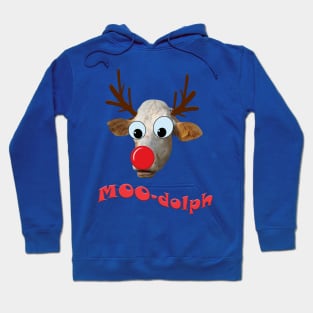 Moodolf Funny Rudolf Cow Hoodie